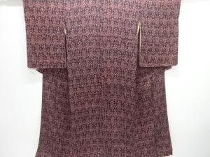 大正ロマン　錦紗抽象模様着物